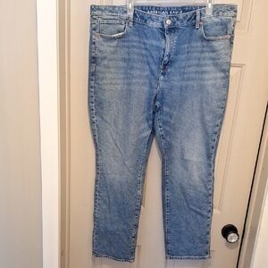 AE Stretch Skinny Jean, Classic Medium Blue, 14 Short